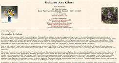 Desktop Screenshot of belleauartglass.com
